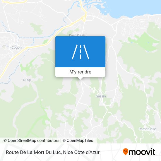 Route De La Mort Du Luc plan