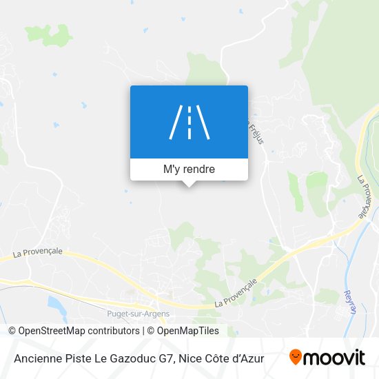 Ancienne Piste Le Gazoduc G7 plan