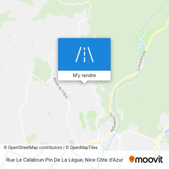 Rue Le Calabrun Pin De La Lègue plan