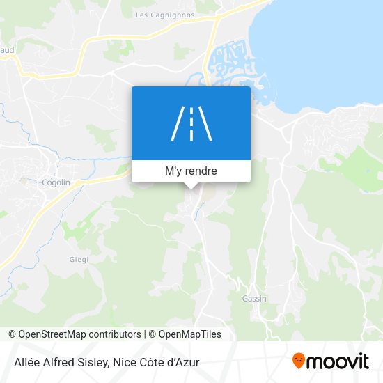 Allée Alfred Sisley plan