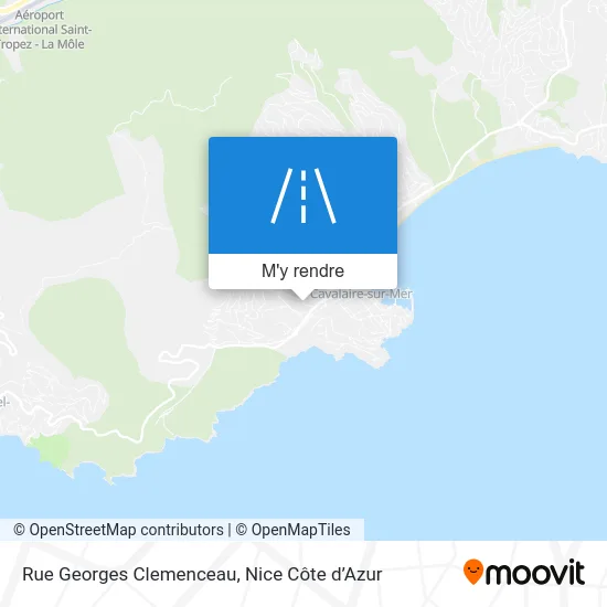 Rue Georges Clemenceau plan