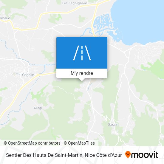 Sentier Des Hauts De Saint-Martin plan