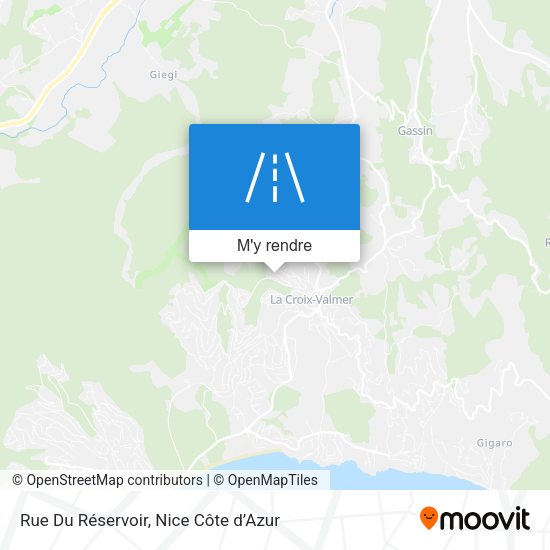 Rue Du Réservoir plan