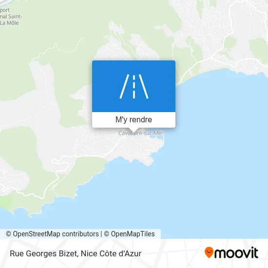 Rue Georges Bizet plan