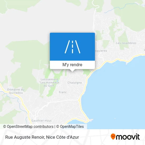 Rue Auguste Renoir plan