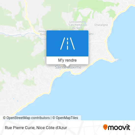 Rue Pierre Curie plan