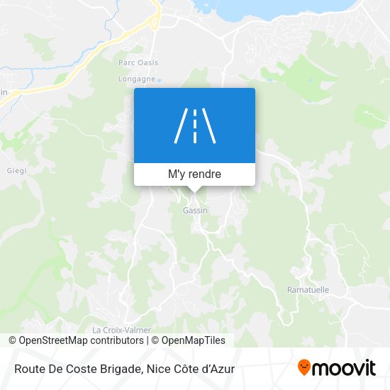 Route De Coste Brigade plan