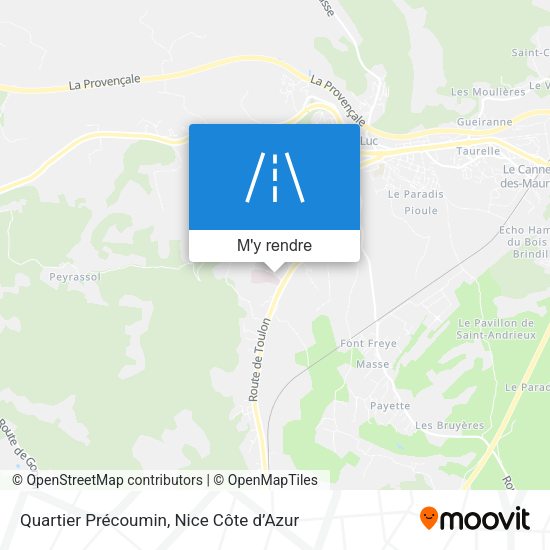 Quartier Précoumin plan