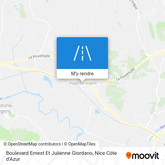 Boulevard Ernest Et Julienne Giordano plan