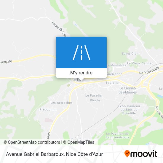 Avenue Gabriel Barbaroux plan