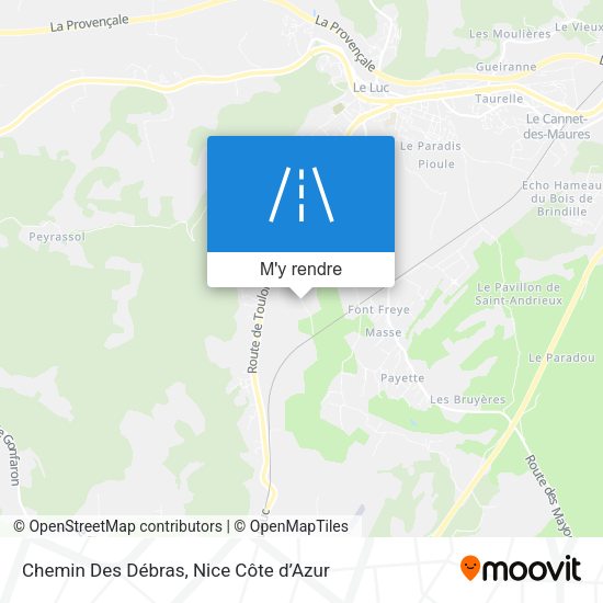 Chemin Des Débras plan