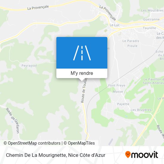 Chemin De La Mourignette plan