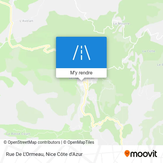 Rue De L'Ormeau plan