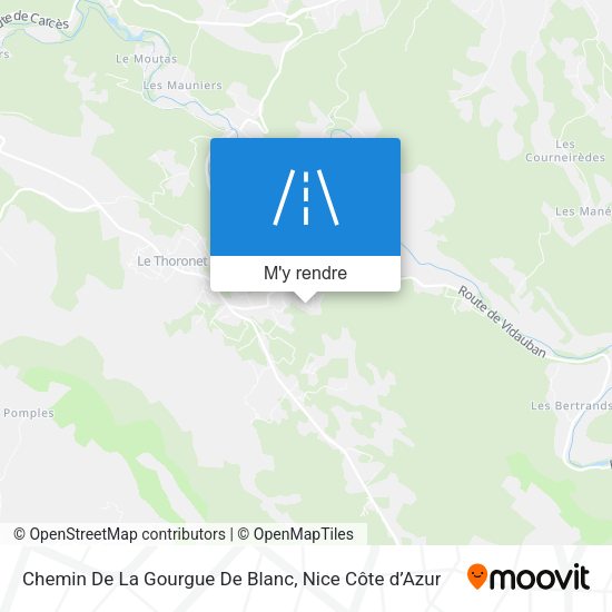 Chemin De La Gourgue De Blanc plan