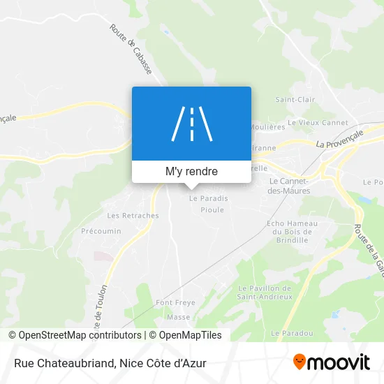 Rue Chateaubriand plan