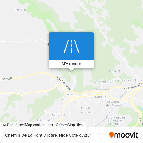 Chemin De La Font D'Icare plan