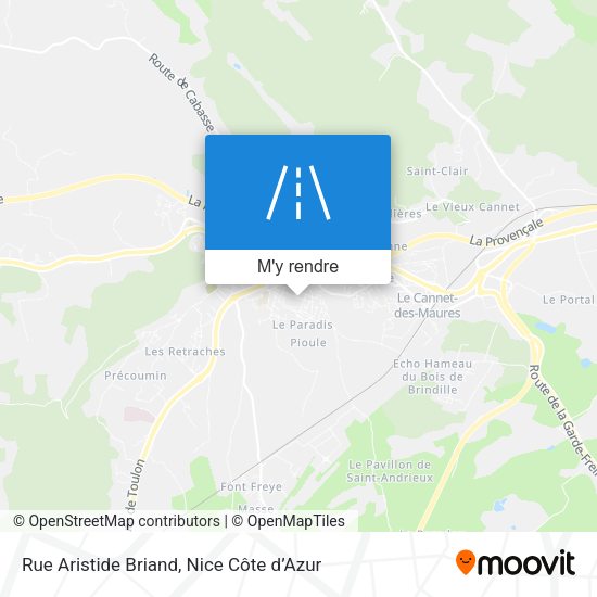 Rue Aristide Briand plan
