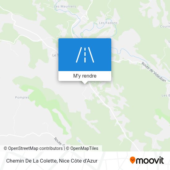 Chemin De La Colette plan