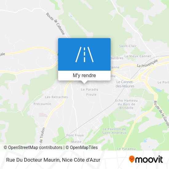 Rue Du Docteur Maurin plan