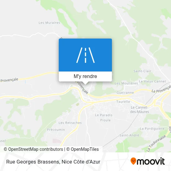 Rue Georges Brassens plan