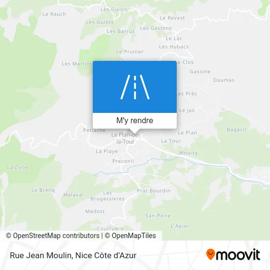 Rue Jean Moulin plan