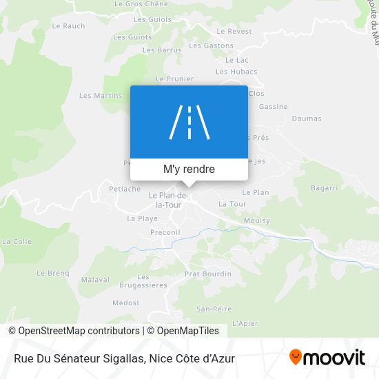 Rue Du Sénateur Sigallas plan