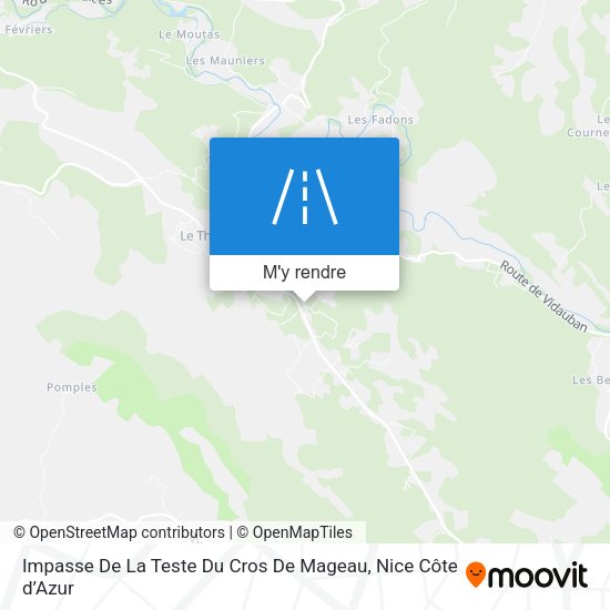 Impasse De La Teste Du Cros De Mageau plan