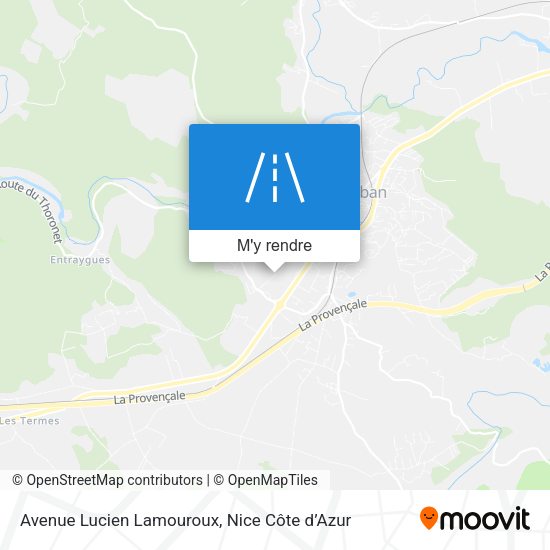 Avenue Lucien Lamouroux plan