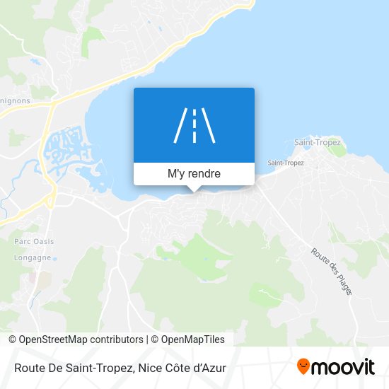 Route De Saint-Tropez plan