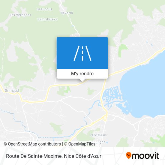 Route De Sainte-Maxime plan