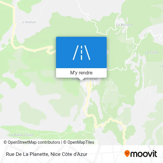 Rue De La Planette plan