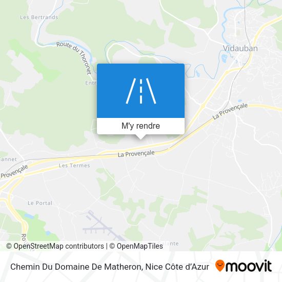 Chemin Du Domaine De Matheron plan