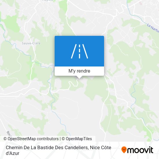 Chemin De La Bastide Des Candeliers plan