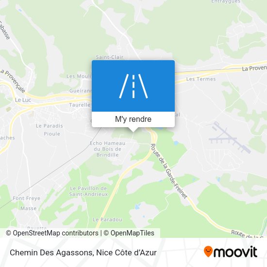 Chemin Des Agassons plan