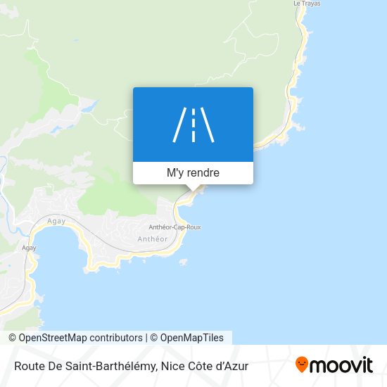 Route De Saint-Barthélémy plan