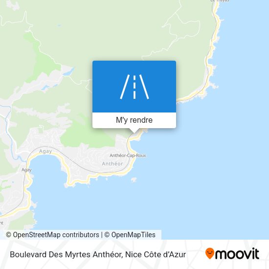 Boulevard Des Myrtes Anthéor plan