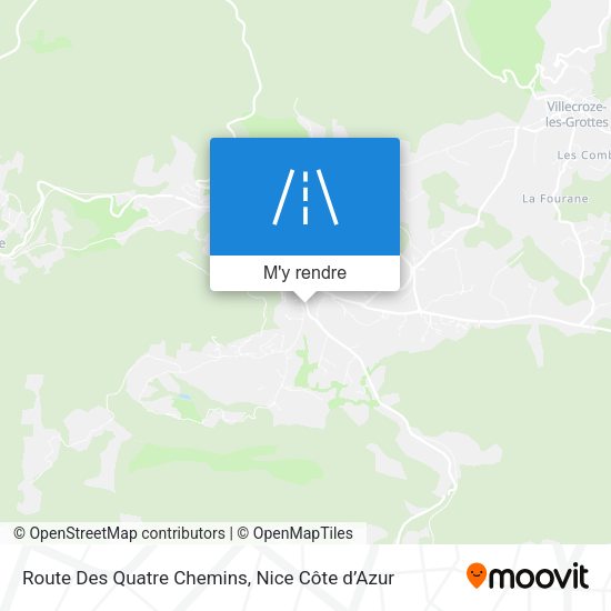 Route Des Quatre Chemins plan