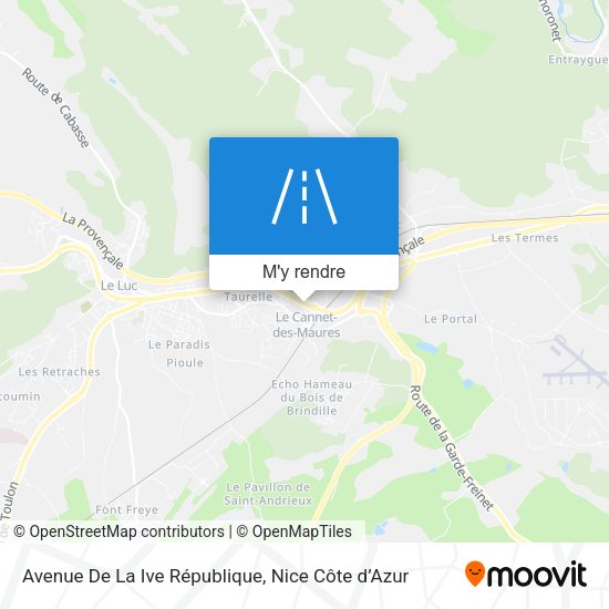 Avenue De La Ive République plan