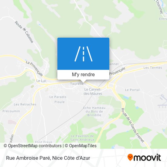Rue Ambroise Paré plan