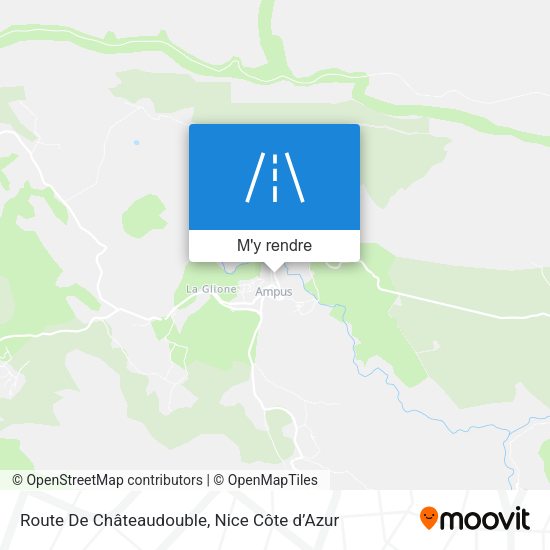 Route De Châteaudouble plan