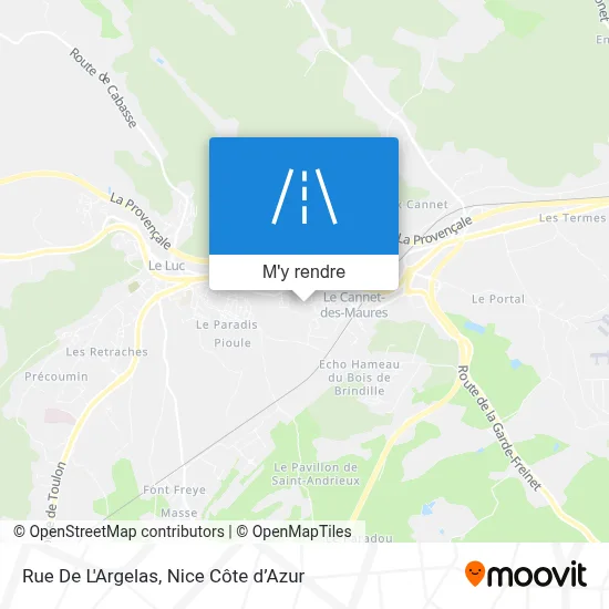 Rue De L'Argelas plan