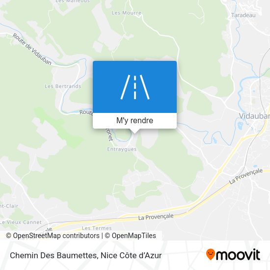 Chemin Des Baumettes plan