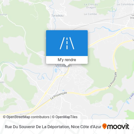Rue Du Souvenir De La Déportation plan