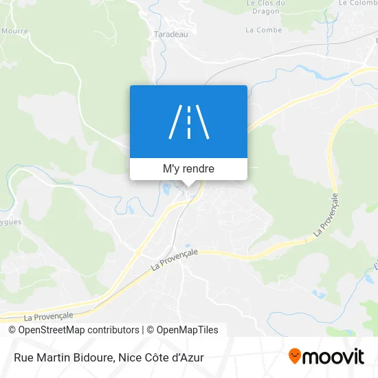 Rue Martin Bidoure plan