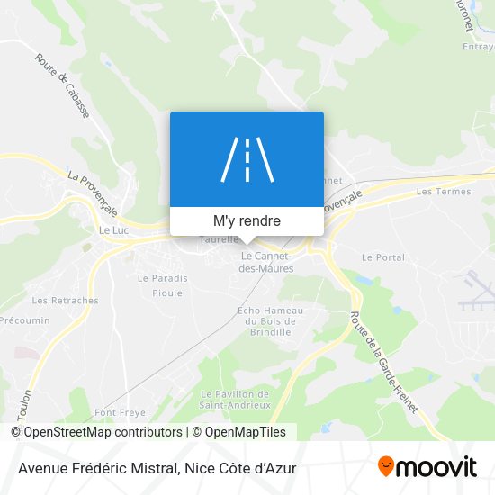Avenue Frédéric Mistral plan