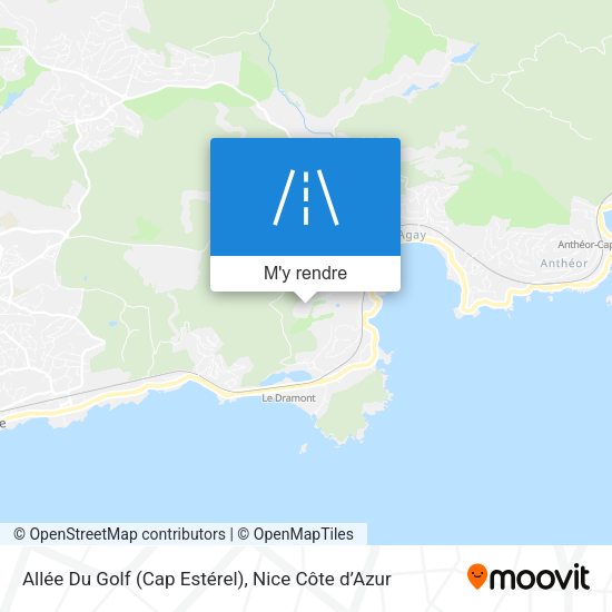 Allée Du Golf (Cap Estérel) plan