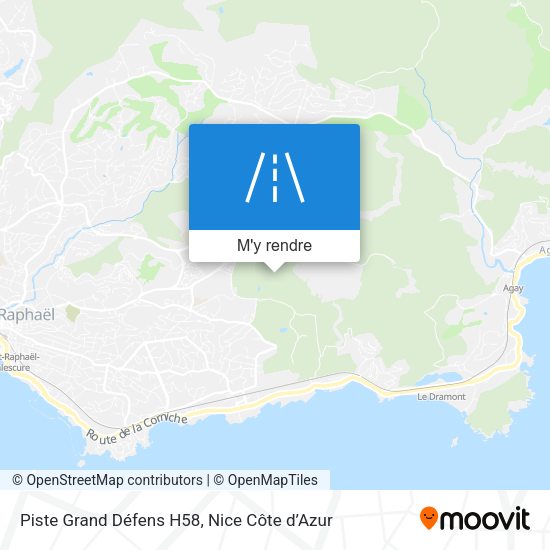 Piste Grand Défens H58 plan