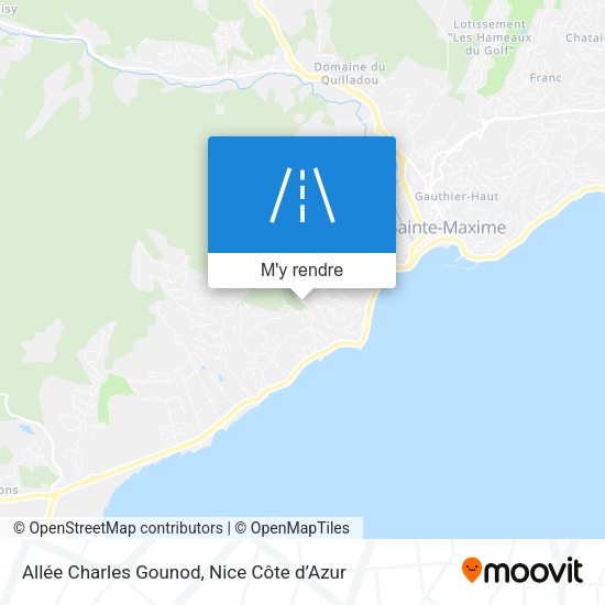 Allée Charles Gounod plan