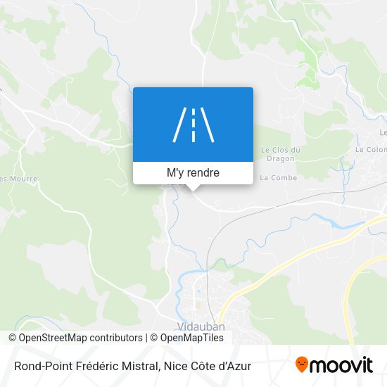 Rond-Point Frédéric Mistral plan
