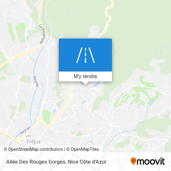 Allée Des Rouges Gorges plan